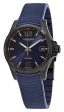 Longines Conquest V.H.P. Black PVD Blue Rubber Strap Blue Dial Perpetual Calendar Date Quartz Mens Watch L3.716.2.96.9 Fashion