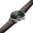 Oris Artelier S Automatic Stainless Steel Green Dial Brown Leather Strap Unisex Watch 733 7762 4057-07 5 20 70FC Cheap