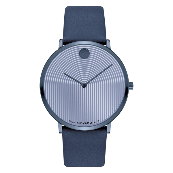 MOVADO - MODERN 47 - BLUE MUSEUM WITH FLAT DOT For Cheap