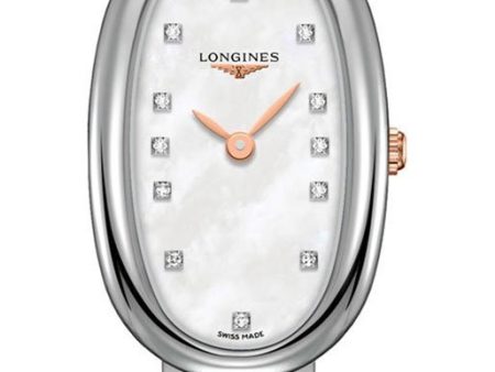 Longines Symphonette Stainless Steel & Rose Gold Diamond & Mother-of-Pearl Dial Womens Watch L2.305.5.87.7 Online