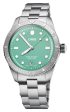 Oris Divers Sixty-Five Cotton Candy Automatic Stainless Steel Green Dial Date Unisex Watch 733 7771 4057-07 8 19 18 Discount