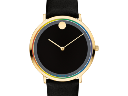 MOVADO - MODERN 47 - BLACK MUSEUM WITH FLAT DOT Online