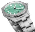 Oris Divers Sixty-Five Cotton Candy Automatic Stainless Steel Green Dial Date Unisex Watch 733 7771 4057-07 8 19 18 Discount