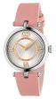 Gucci Model 2000 Stainless Steel Silver Dial Pink Leather Strap Quartz Womens Watch YA167506 Online now