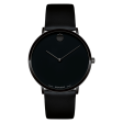 MOVADO - MODERN 47 - BLACK MUSEUM WITH FLAT DOT For Discount