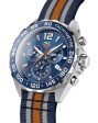 TAG Heuer Formula 1 Chronograph Stainless Steel Nato Strap Blue Dial Date Divers Quartz Mens Watch CAZ1014.FC8196 Online now