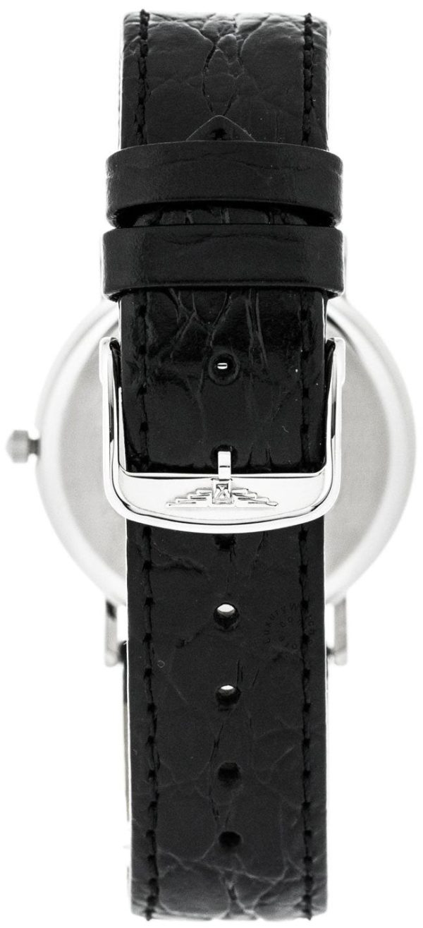 Longines Presence Stainless Steel White Dial Black Leather Strap Date Quartz Unisex Watch L4.720.4.12.2 For Sale