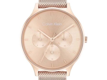 CALVIN KLEIN MULTIFUNCTION ROSE GOLD PLATED DAY 25200102 Online