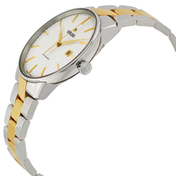 Rado Coupole White Dial Date Two Tone Stainless Steel Ceramos Automatic Mens Watch R22876032 Cheap