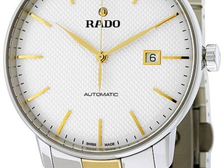 Rado Coupole White Dial Date Two Tone Stainless Steel Ceramos Automatic Mens Watch R22876032 Cheap