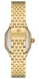 Michele Meggie 18K Gold-Plated Steel Diamonds Square Gold Dial Womens Watch MWW33B000013 Hot on Sale