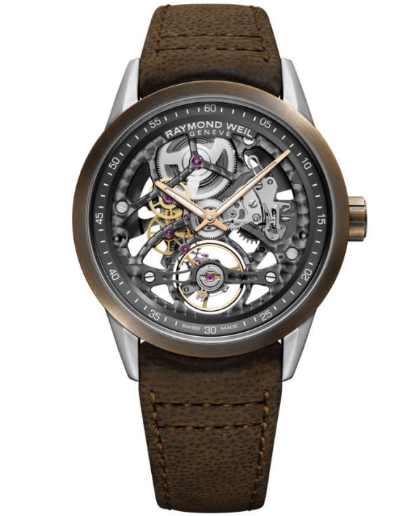 Raymond Weil Freelancer Calibre RW1212 Skeleton Men s Automatic Grey Dial Brown Leather  2785-SBC-60000 Discount