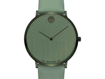 MOVADO - MODERN 47 - GREEN MUSEUM WITH FLAT DOT Fashion