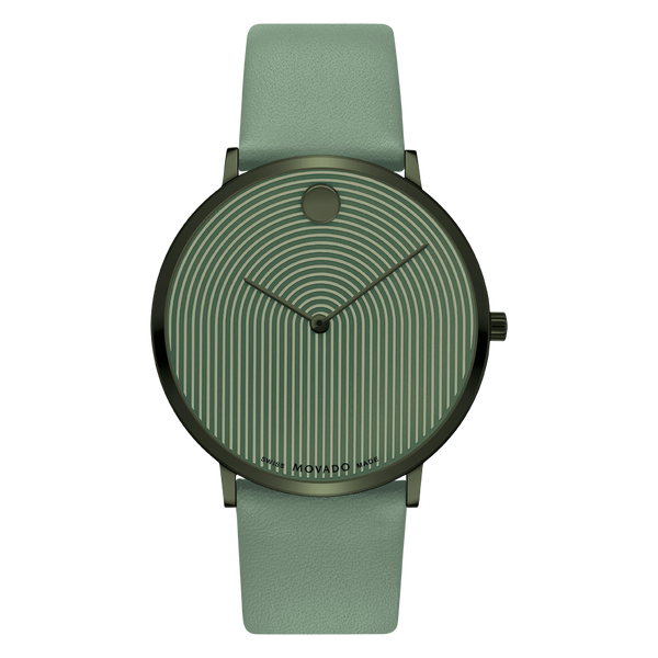 MOVADO - MODERN 47 - GREEN MUSEUM WITH FLAT DOT Fashion