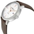 Baume & Mercier Classima Automatic Silver-Tone Dial Brown Leather Strap Date Mens Watch MOA10263 Hot on Sale