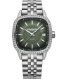 Raymond Weil Freelancer Ladies Automatic Green Dial Bracelet 2490-STS-52051 Discount