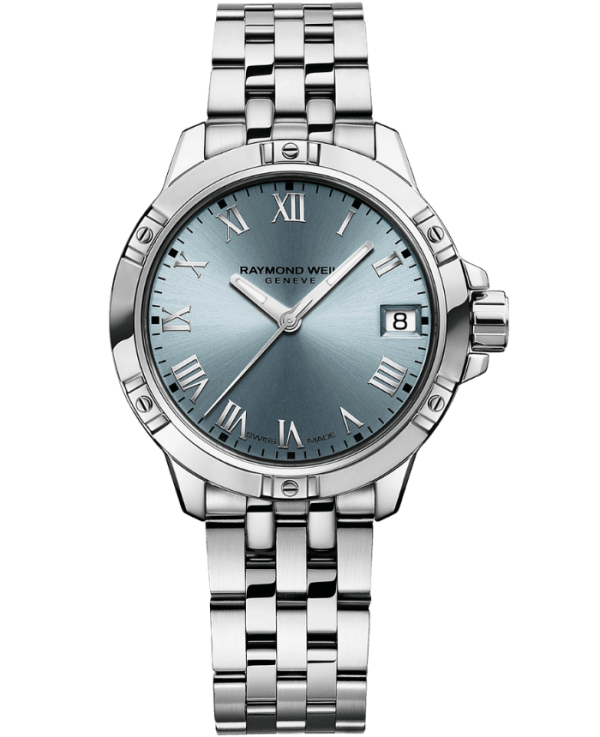 Raymond Weil Tango Classic Ladies Quartz Blue Dial Steel Date 5960-ST-00500 Fashion