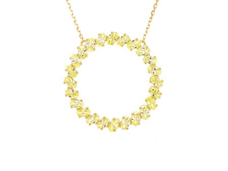 Ovale Verde Sole Necklace RNOFG-YG Fashion