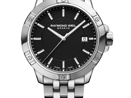 Raymond Weil Tango Men s Quartz Black Dial Bracelet 8160-ST-20041 For Sale