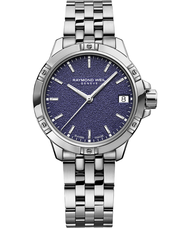 Raymond Weil Tango Men s Quartz Purple Frosted Dial Bracelet 5960-ST-50161 on Sale