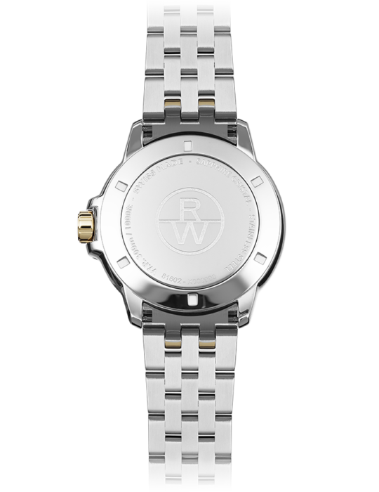 Raymond Weil Tango Men s Quartz White Dial Two-Tone Bracelet 8160-STP-30041 For Sale