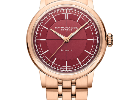 Raymond Weil Millesime Men s Automatic Burgundy Dial Bracelet 2125-P5-45001 Discount