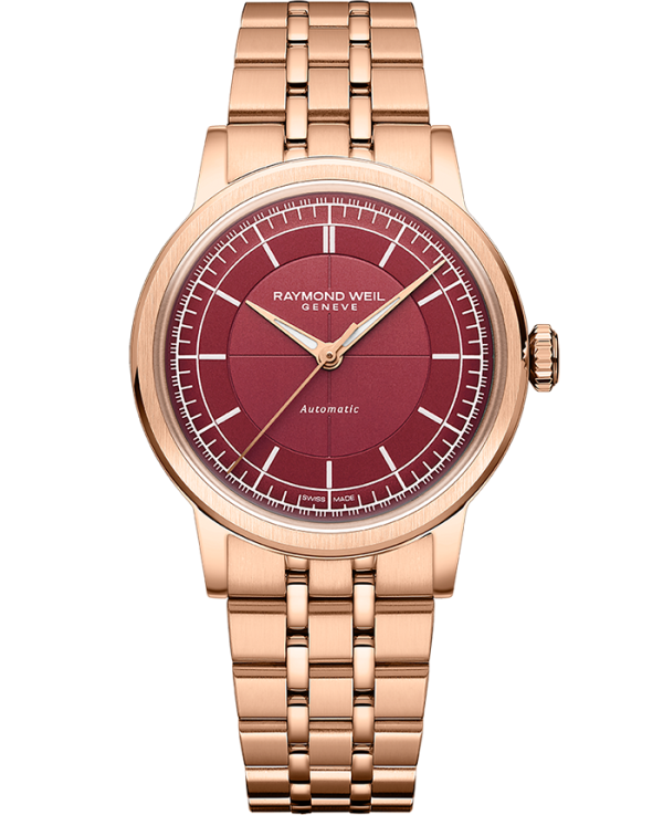 Raymond Weil Millesime Men s Automatic Burgundy Dial Bracelet 2125-P5-45001 Discount