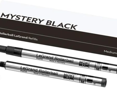 Montblanc 2 Ink Refills for Meisterstuck LeGrand Rollerball Pen Mystery Black Medium 105164 Online