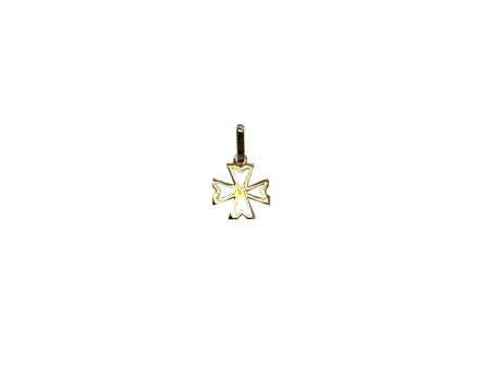 18KT Maltese Cross Pendant Ref :WX3P4284 Fashion