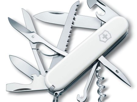 Victorinox Swiss Army Huntsman White Medium Pocket Knife with 15 Functions 1.3713.7 Online Sale