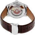 Oris Artelier Automatic Two-Tone Stainless Steel Case Brown Leather Strap Silver-Tone Dial Date Mens Watch 733 7670 4351-LS Cheap