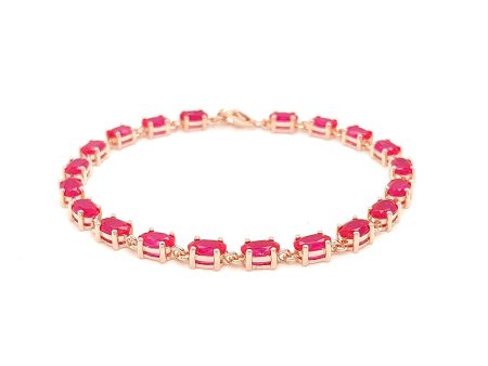 Ovale Rosa Tennis Bracelet RBOP-PG Discount