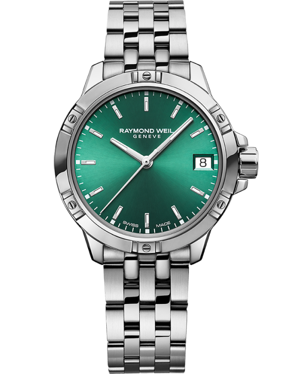 Raymond Weil Tango Men s Quartz Green Dial Bracelet 5960-ST-52051 Online Hot Sale