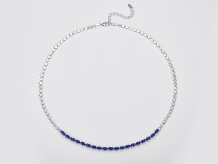 Pietra Collection Tennis Necklace - Lapis Online Hot Sale