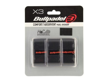 OVERGRIP BULLPADEL 3-PACK BLACK GB1201 For Cheap