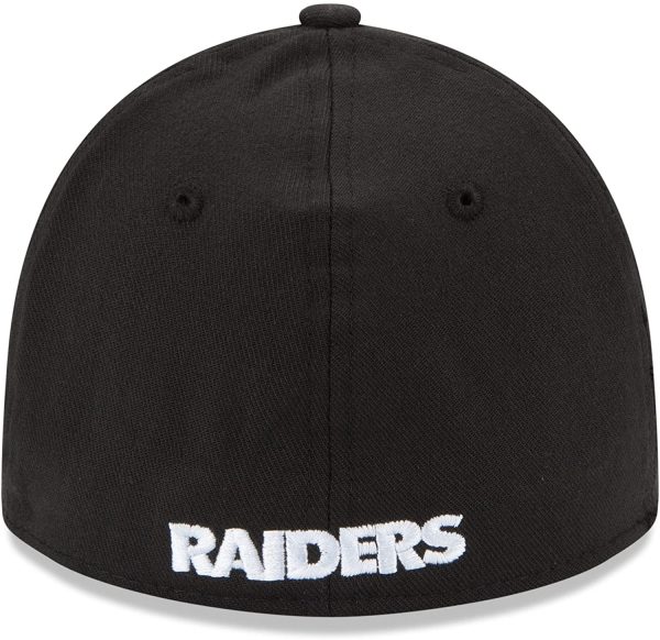 New Era NFL Las Vegas Raiders Team Classic 39THIRTY Stretch Fit Cap, Black, Medium-Large 11033107 Supply