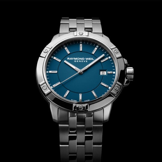 Raymond Weil Tango Men s Quartz Blue Dial Bracelet 8160-ST-50041 For Sale