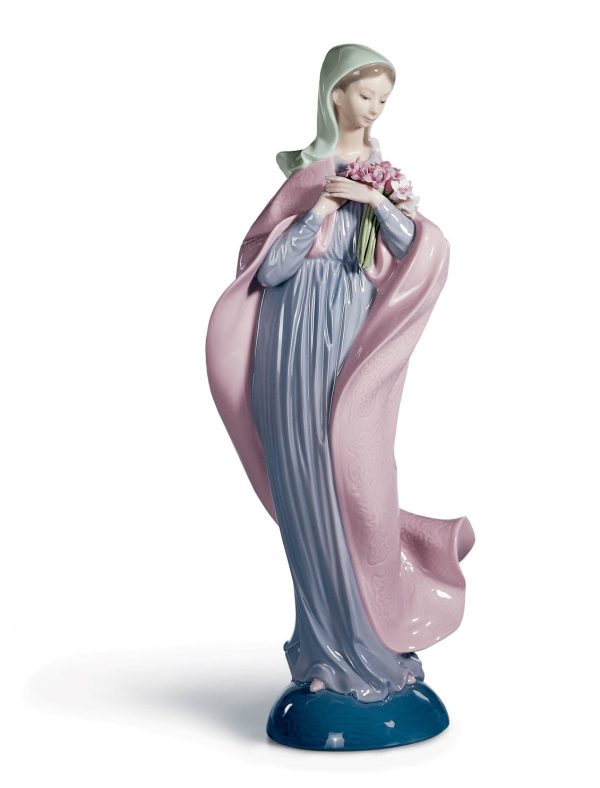 1005171 OUR LADY WITH FLOWERS Online Hot Sale