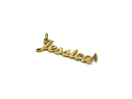 18kt Gold Personalised Name Pendant Hot on Sale