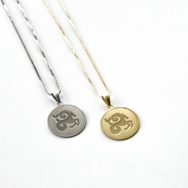 Capricorn - Personalised Zodiac Necklace Ref :CapricornS  CapricornY For Discount