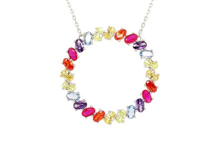 Ovale Multi Sole Necklace in Silver RNOFRB-WR Online Hot Sale