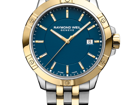 Raymond Weil Tango Men s Quartz Blue Dial Two-Tone Bracelet 8160-STP-50041 Fashion