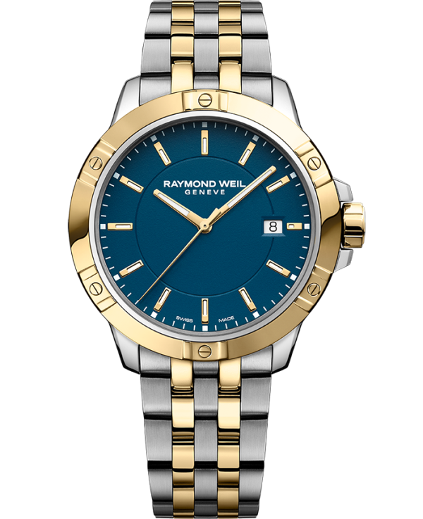 Raymond Weil Tango Men s Quartz Blue Dial Two-Tone Bracelet 8160-STP-50041 Fashion