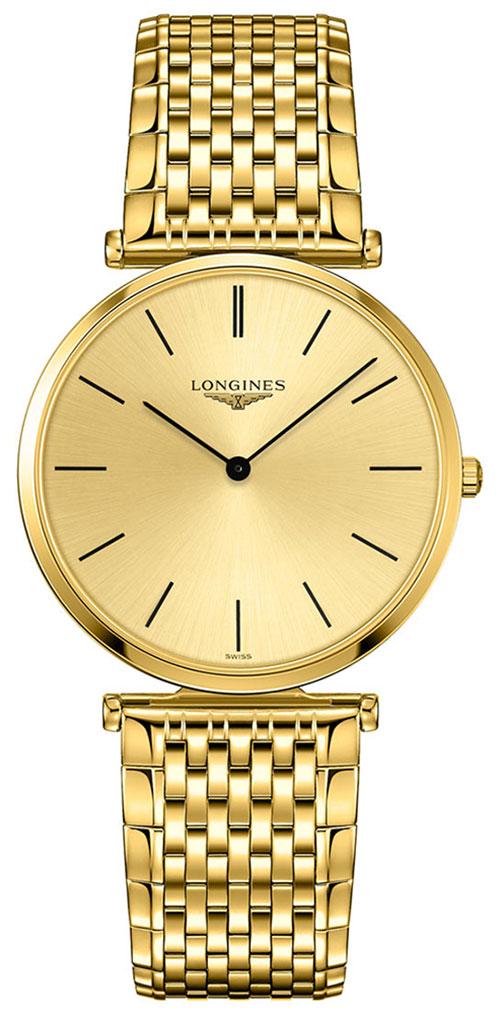 Longines La Grande Classique Yellow Gold PVD Gold-Tone Dial Quartz Unisex Watch L4.755.2.32.8 on Sale