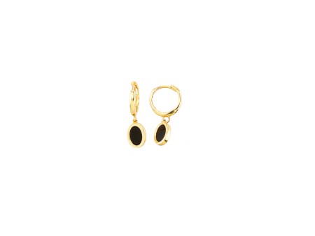 18Kt Loop Earrings Ref :KR(0-X)NHUE0117-ONYX Online Hot Sale