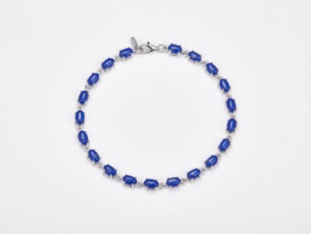 Tennis Pietra Bracelet - Lapis on Sale