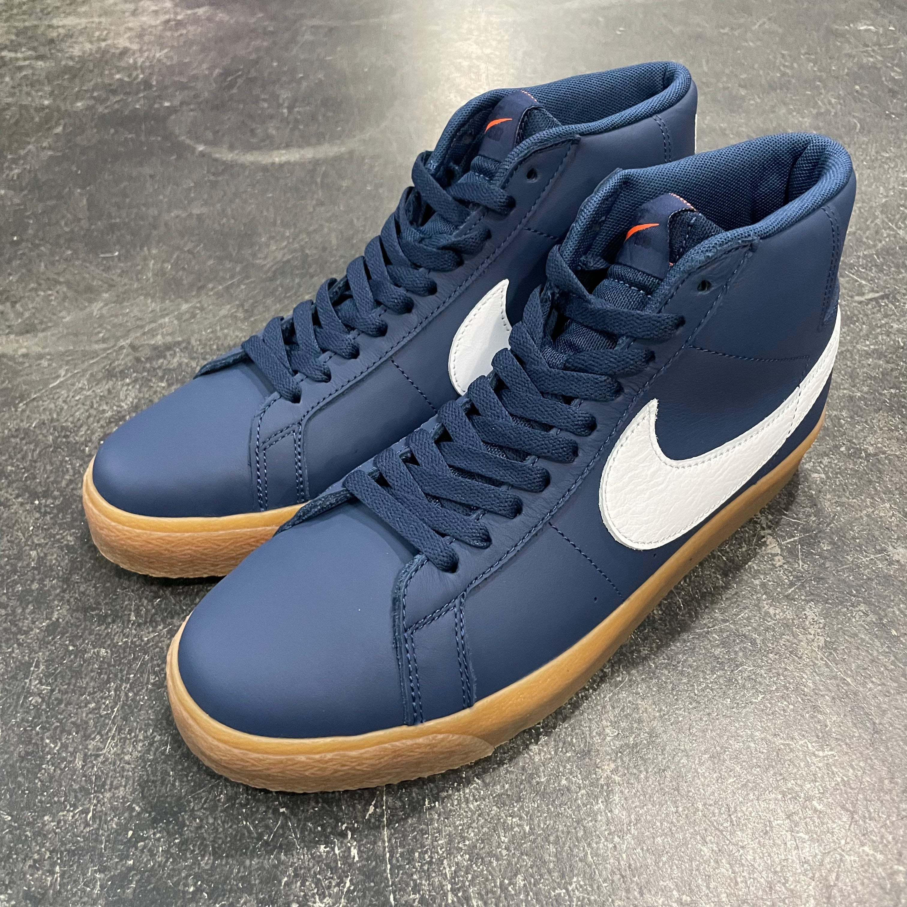 Nike SB Blazer Mid Navy White SALE For Sale