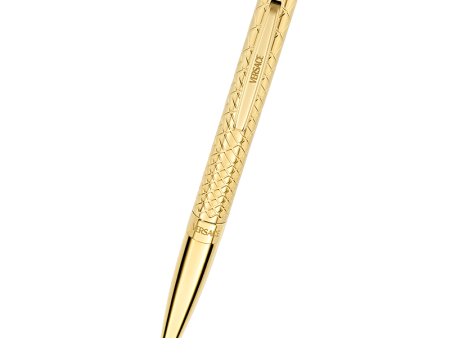 Versace Ball Point pen - Yellow gold plated Online now