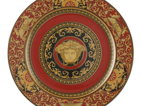 Versace Medusa Red Service Plate 30 cm Ref :19300-409605-10230 For Sale