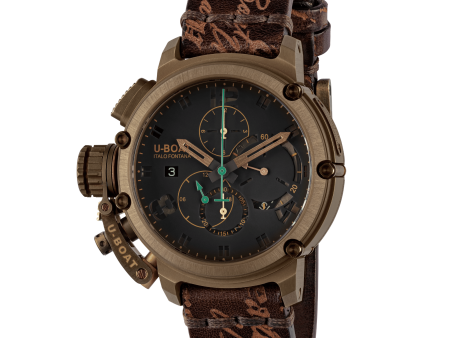 U-BOAT CHIMERA SAPPHIRE GREEN CHRONO BRONZE CODE 8526 For Sale